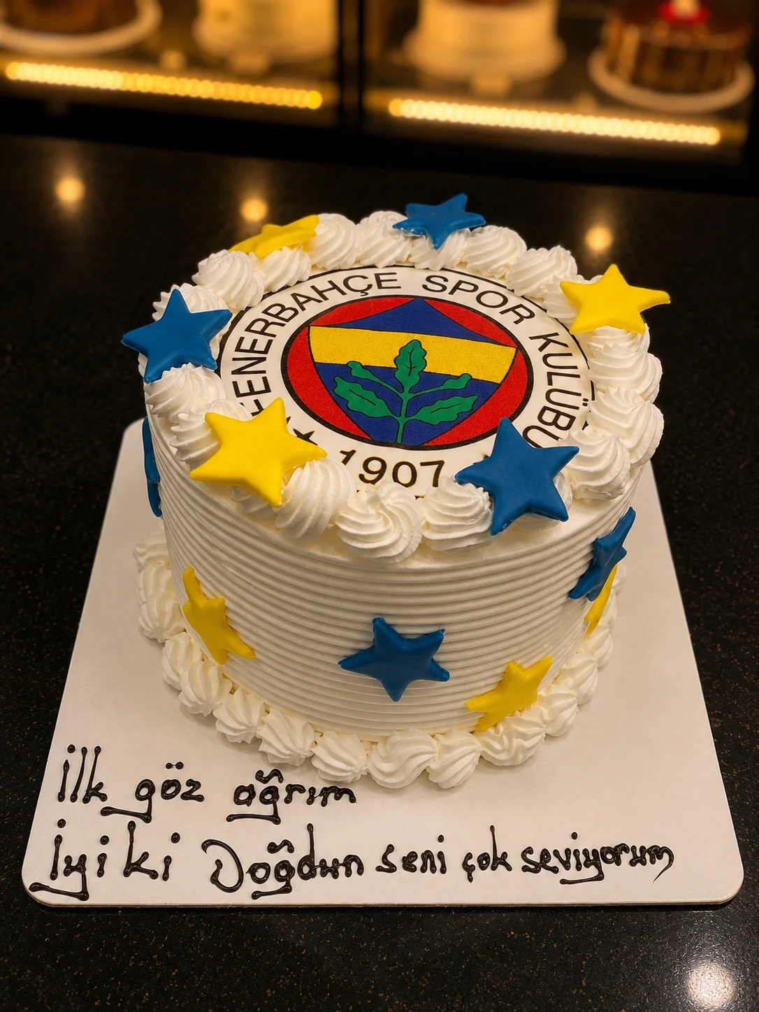 Fenerbahçe Taraftar Pastası 8 Kişilik — Gaziantep çiçek siparişi