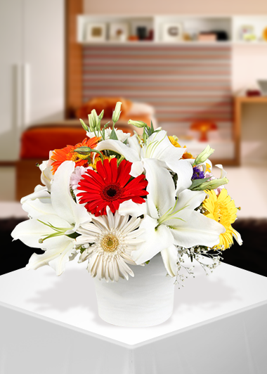 Gerbera ve Lilyumun Buluşması-23 — Gaziantep Lilyum & Zambak siparişi, aynı gün teslimat