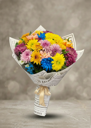 Renkli Kasımpatı Buketi (Aynı Gün Teslim) Gaziantep Çiçekciler